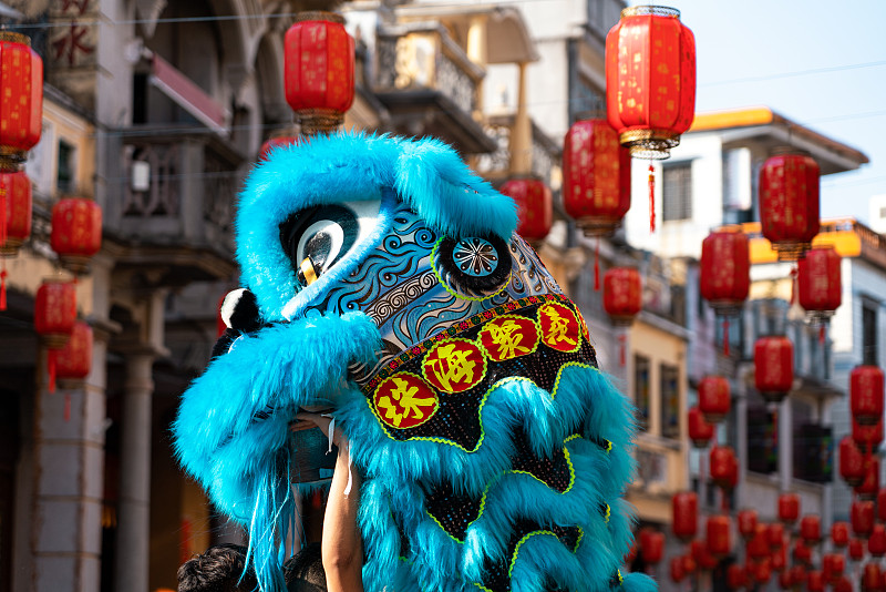 春节舞狮图片下载