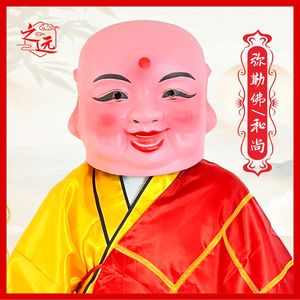社火大头娃娃头套和尚罗汉弥勒佛醒狮佛笑面佛舞龙舞狮道具演出