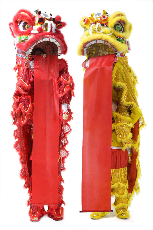 吐幅对狮图片下载