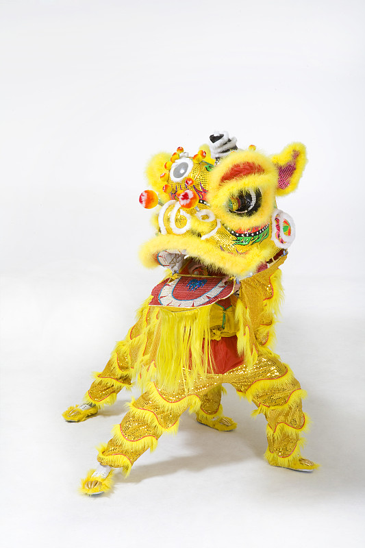 舞黄色醒狮图片下载