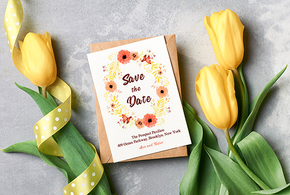 免费婚礼请柬模板横幅